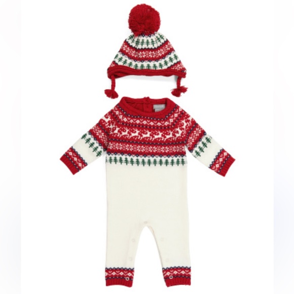 ✅NWT Tahari Girls or Boys One Piece Winter Outfit w/ hat size 3-6M - Picture 1 of 6